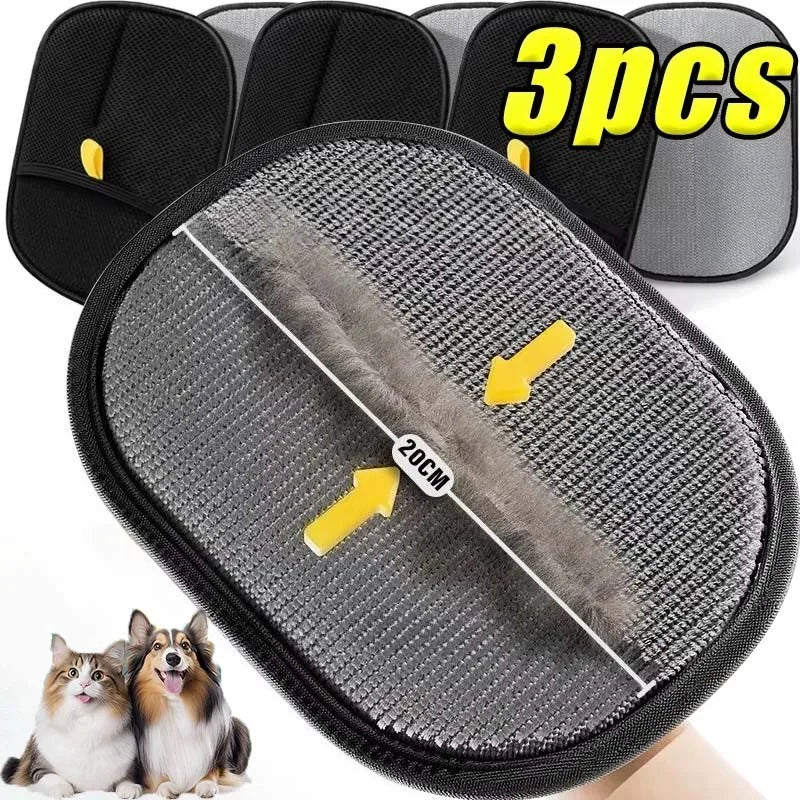 Pet Grooming Glove - Hair Remover Mitt For Dogs & Cats